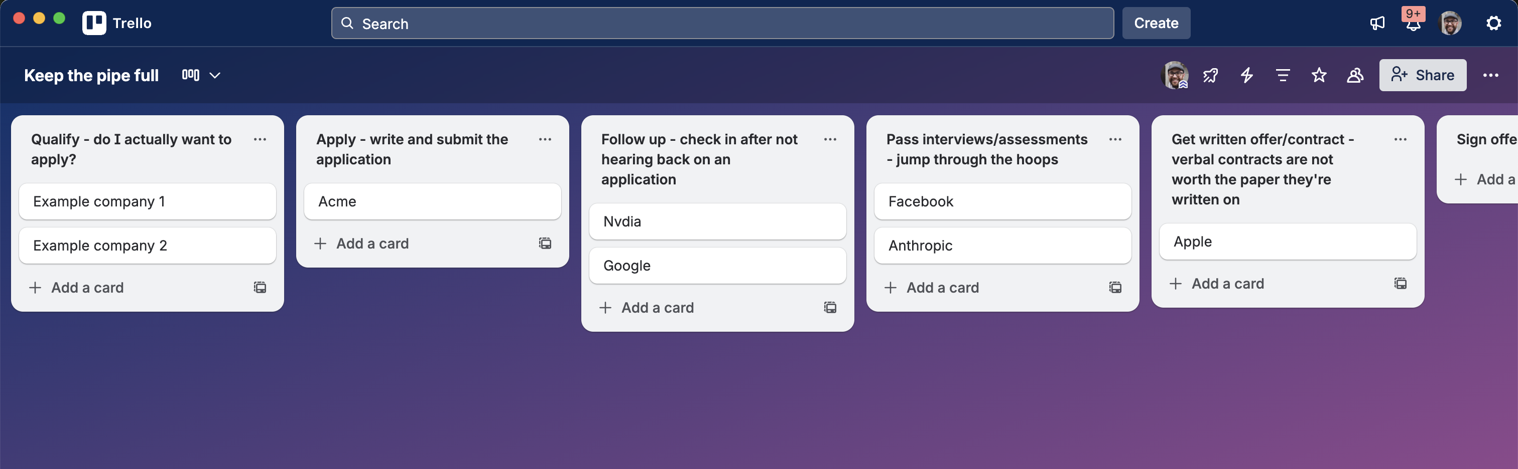 Don't let your pipes get empty